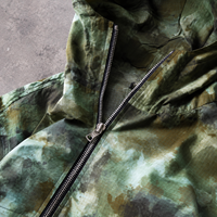 Ensemble de survêtement 2 pièces pour homme, imprimé camouflage, veste à capuche zippée et short, tenue streetwear, veste et short imprimés camouflage