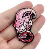 Vente en gros de badges de dessin animé populaire Dragon Ball Venom Buo en métal Décoration de sac Broche de collection Épingles en émail
