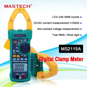 MASTECH MS2115A AC Current 1000A True RMS 1000V DC/AC Voltage Class 1.0 Accuracy MS2115A Digital <b>Clamp</b> Meter - Product Image 2