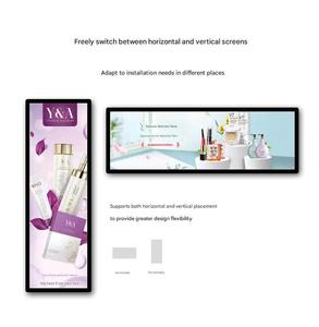 Display digitale con Display LCD a barra allungata da 65.7 pollici Support3840(RGB)* 578, Display pubblicitario Lcd da 1681mm * 278mm * 45mm - Product Image 5