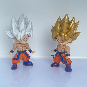 Dos estilos son Goku Cabello blanco y cabello rubio Super Saiyan Postura de pie DBZ modelo Anime Figura de dibujos animados-Personaje - Product Image 4