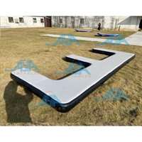 Plate-forme gonflable de jet ski d'Asie quai de ponton flottant pour installation d'amusement aquatique de bateau