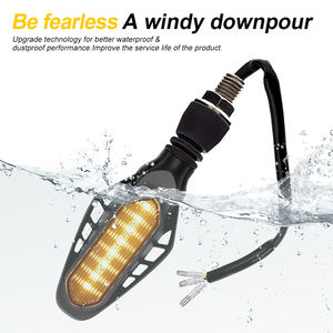 사용자 정의 12V 16 LED 전면 오토바이 방향 지시등-멀티 컬러 조명 애프터 마켓 업그레이드 앰버 화이트 레드 동적 성능 - Product Image 6