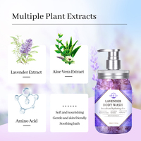 Vente en gros d'usine : Niacinamide éclaircissant 500ml, ingrédients végétaux à la lavande, hydratant, antibactérien, parfum longue durée