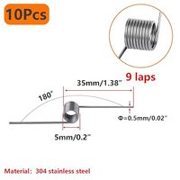 Ressort de torsion OEM de précision, durable, fiable et léger en acier pour l'actionnement des soupapes, applications automobiles, approvisionnement en vrac