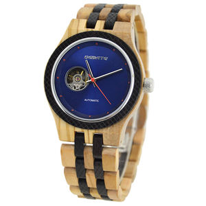 Montre mécanique en bois de nouveau type, boîtier fin en bois, montres automatiques pour hommes - Product Image 6