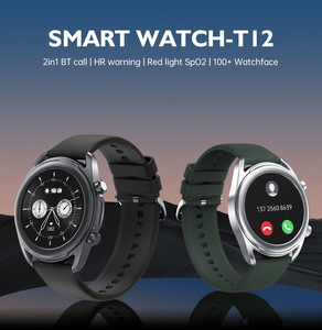 <span class=keywords><strong>Bluetooth</strong></span> cuộc gọi độ nét cao màn hình lớn <span class=keywords><strong>T12</strong></span> thời gian thực nhịp tim oxy máu trợ lý giọng nói Smartwatch - Product Image 4