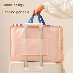 Fashion Large Capacity Multi-Functional Polyester Cartoon Pattern Handbag Foldable Design Zipper Closure Clothes <b>Storage</b> - Product Image 2