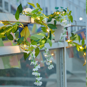 Cortina <span class=keywords><strong>Sol</strong></span> Habitación Navidad IP65 Impermeable Batería Powered Flash Cadena Plantación Luces decorativas Linternas Patio Atmósfera - Product Image 3