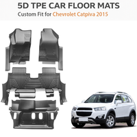Tapetes de Auto Personalizados de TPE Ecológico, Impermeables, Resistentes, para Todo Clima, Fáciles de Limpiar, Juego Completo para Chevrolet Captiva, Trax, Aveo