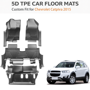 Custom Fit TPE Eco-friendly Waterproof All Weather Heavy Duty <b>Car</b> Floor Mats for Chevrolet Captiva Trax Aveo LHD 2015 OEM - Product Image 1