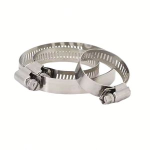 Colliers de serrage robustes personnalisables OEM/ODM avec caoutchouc EPDM et zinc plaqué renforcé pour fixation - Product Image 1