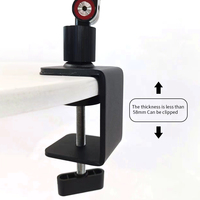 Support de bureau réglable en métal pour tablette, iPad, smartphone et PC, avec base métallique et support pour PC