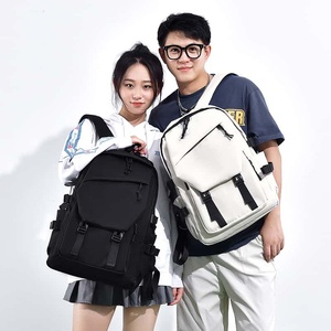 <b>Cute</b> Fruit Snail Minimalist Gray PU Softback Backpack 18 In 20-39L Zipper Closure Unisex Travel Daypack - Product Image 5