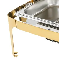 Roldeksel rechthoekige chafing dish 9,5QT roestvrij staal luxe serveerwarmer voor voedsel, geschikt voor commerciële restaurants en hotels in het Chinese landgebied