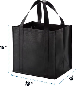 Venta al por mayor de fábrica de bolsas de compras baratas reutilizables ecológicas bolsas no tejidas logotipo personalizado de tela no tejida bolsa de mano lisa - Product Image 2