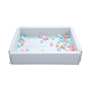 Parc de jeux pliable portable en mousse souple vert personnalisé pour enfants, avec <span class=keywords><strong>piscine</strong></span> à balles carrée pour usage scolaire - Product Image 3