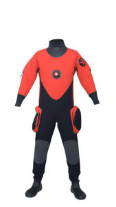 गर्म बिक्री लाल नियोप्रोन वाटरप्रूफ ड्रिसूट मल्टी पॉकेट एयर वाल्व ड्राई सूट कानायक सूखे सूट कानायक सूखा सूट - Product Image 2