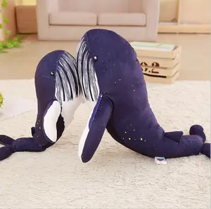 Özel balina peluş yastık anahtarlık toplu doldurulmuş hayvanlar güzel tasarımlar özel mavi bebek balina peluş oyuncak