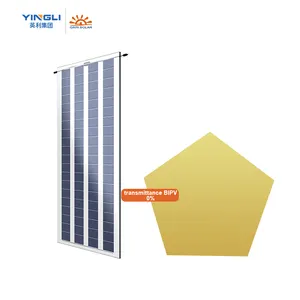 BIPV all black solar panels power generation mono crystalline photovoltaic solar panel for home