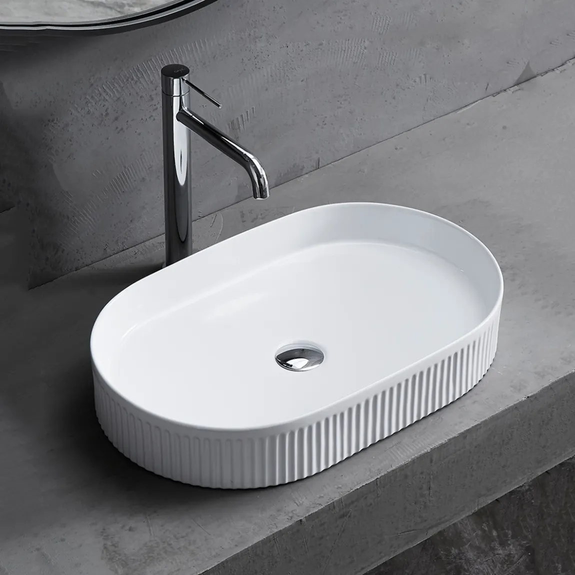 High end decoration ceramic cabinet basin customizable countertop vessel sink lavabo rectangular bathroom sinks