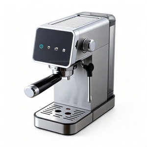 เครื่องชงกาแฟกึ่งอัตโนมัติ ถังน้ำใส 1.1 ลิตร ควบคุมด้วยระบบสัมผัส พร้อมฟังก์ชั่นอุ่นแก้ว เครื่องทำฟองนม เครื่องชงกาแฟคาปูชิโน - Product Image 2