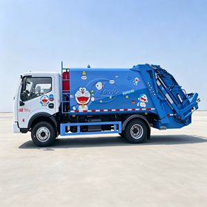 รถบรรทุกขยะอัดแน่น Dongfeng Dolica 7CBM ขับเคลื่อน 4x2 ระบบไฮดรอลิก สำหรับงานสุขาภิบาลเทศบาล จากโรงงานโดยตรง - Product Image 3