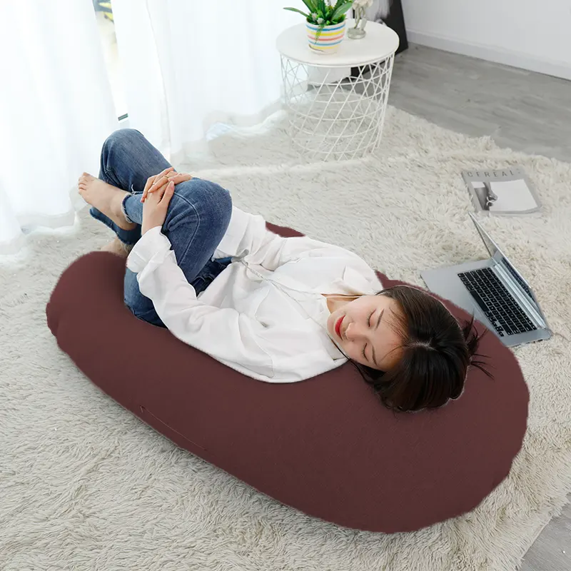 Keren ruang tamu Cloud Pod Bean Bag Sofa Bed Spandex Beanbag massal nyaman Puff Bean Bag kursi dengan pilihan multiwarna