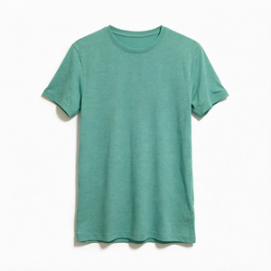 T-shirt pour homme en jersey polyester/coton imprimé sur mesure, manches courtes, col rond, décontracté, été - Product Image 1