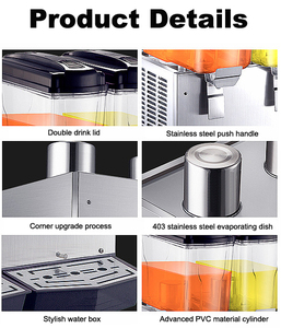 7 Eleven Fruit Frozen Drink Dispenser Smoothie Fruit Soft Ice Maker Slushy Puppies Daiquiri Slash Margarita Machine Smoothie <b>Mac</b> - Product Image 4