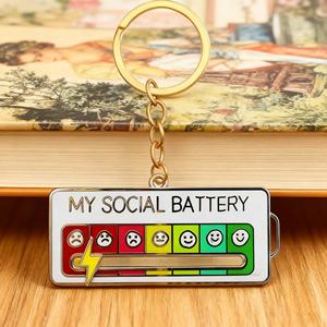 Porte-clés vintage en alliage de zinc étanche à piles, changeant de couleur, avec pendentif coulissant, idéal pour les cadeaux promotionnels - Vente chaude - Product Image 1