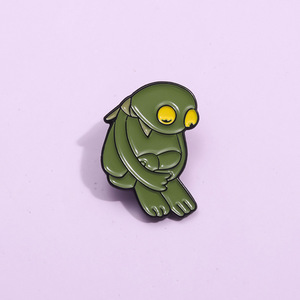 Spille con smalto animale su misura di cartone animato spille tristi solitarie spille con risvolto per regali di Capodanno di Pasqua di Halloween per bambini e amici - Product Image 4