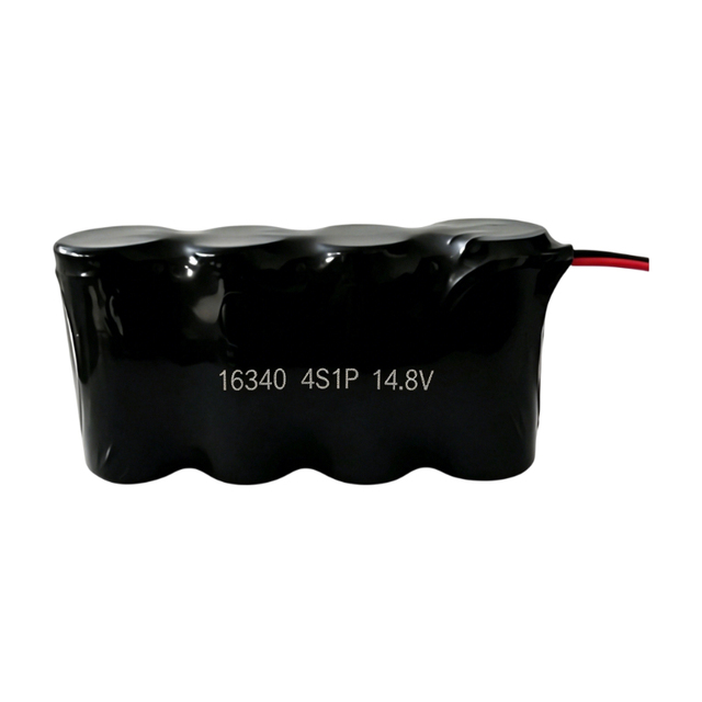 Custom 16340 Cylindrical Cell 4S1P 700mAh 800mAh 1100mAh Li-ion Battery Pack 14.8V for Home Appliances Robot Vacuum Cleaner Toys