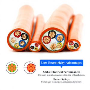 Cavo Circolare Arancione SAA AS/NZS 0.6/1 KV <span class=keywords><strong>V90</strong></span> XLPE a 3 Conduttori 1.5mm 2.5mm 4mm 6mm 10mm 16mm 25mm 35mm 50mm 70mm 95mm 120mm 150mm - Product Image 4
