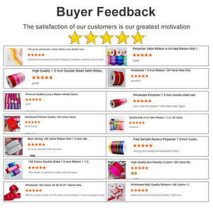 ริบบิ้นผ้าซาตินโพลีเอสเตอร์พรีเมียม 196 สี ม้วน 50 หลา กว้าง 1.5 นิ้ว (4 ซม.) พร้อมการ์ดกระดาษโลโก้แบบกำหนดเอง ออกแบบ OEM สำหรับตกแต่ง - Product Image 5