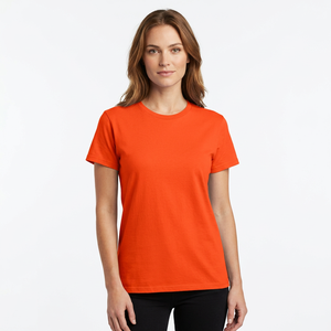เสื้อยืดคอกลมผ้าเจอร์ซีย์คอตตอน 100% สำหรับผู้ชายและผู้หญิง สกรีนโลโก้ได้ ลายเรียบ สไตล์ลำลอง เป็นมิตรกับสิ่งแวดล้อม ระบายอากาศได้ดี - Product Image 2