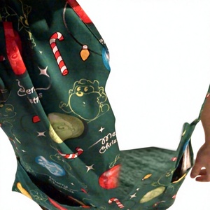 MAINTAIN <b>Christmas</b> Sublimated Cotton <b>Scrub</b> Hospital Uniform with Needle Detection Unisex - Product Image 5