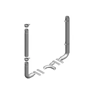 Fit to Pre-2003 Peterbilt 379 Truck 3 Piece 8 "paket knalpot - Product Image 1