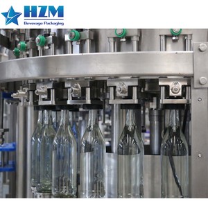 Ligne de production de boissons gazeuses 2000-24000BPH, machine de remplissage de bouteilles en verre pour eau gazeuse, machine à boissons gazeuses - Product Image 1