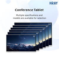 Pantalla Interactiva para Conferencias y Capacitación Empresarial HRAY de 65 Pulgadas 4K UDH con Vidrio Templado y Altavoces Integrados OEM ODM