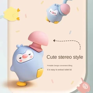 1/2PCS Elevador de Tapa de Inodoro con Diseño de Animal, Brazalete Sanitario para Cubrir la Tapa del Inodoro, Evita el Contacto con el Asa del Inodoro, Accesorios de Baño - Product Image 5