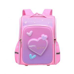 Bolsa escolar de carcasa dura 3D integrada para estudiantes de escuela primaria Spaceman Unicorn Love for Smiley Face para niñas Grados 1 a 6 - Product Image 1