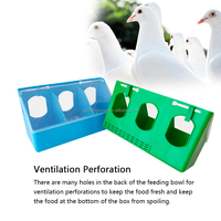 Mangeoire et abreuvoir pour pigeons Yyc en plastique à 1, 2 ou 3 trous pour cage à oiseaux - En vente