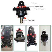 Rotateur hydraulique de prix usine de Kunyou bridé pour la prise de grue de rondin 1t 3t 4t 5t 6t
