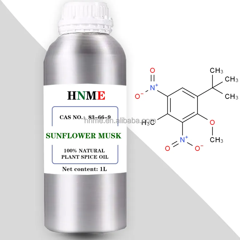 Sonnenblumen moschus 100% natürliches ätherisches Pflanzen gewürz öl Hochwertiger Rohstoff 1L Mehrzweck-CAS-Nr.: 83-66-9