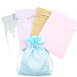 Custom Drawstring Seersucker <b>Gift</b> <b>Bags</b> for Baby Shower Birthday <b>Party</b> for Candy - Product Image 1