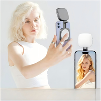 Nouvelle lampe de remplissage magnétique pour selfie, vente directe usine, avec miroir de maquillage intégré, température de couleur réglable, 48 LED