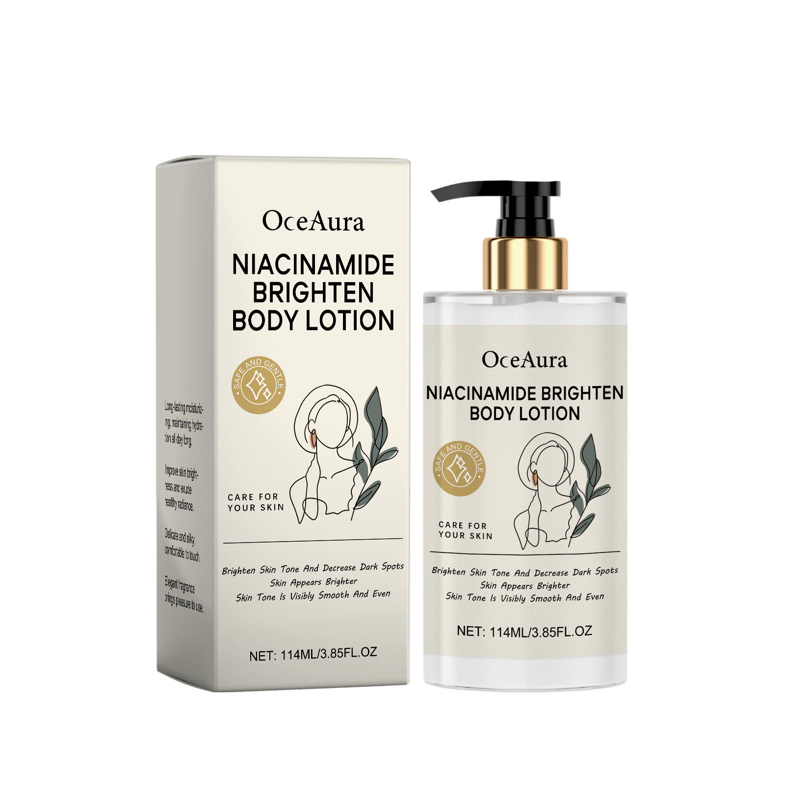 OCEAURA Lightening Moisturizing Body Lotion - Brighten & Nourish