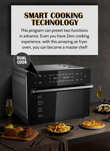 32QT 1800W เตาทอดอากาศดิจิตอลอเนกประสงค์พร้อมเมนูตั้งไว้ล่วงหน้า18เมนูสำหรับใช้ในบ้าน - Product Image 4