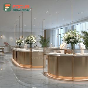 Système de présentation de bijoux de luxe en métal pour comptoir de magasin de marque - Product Image 4